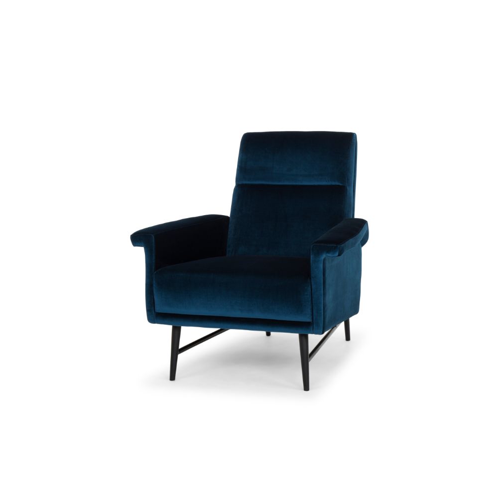 Nuevo HGSC345 MATHISE OCCASIONAL CHAIR in MIDNIGHT BLUE